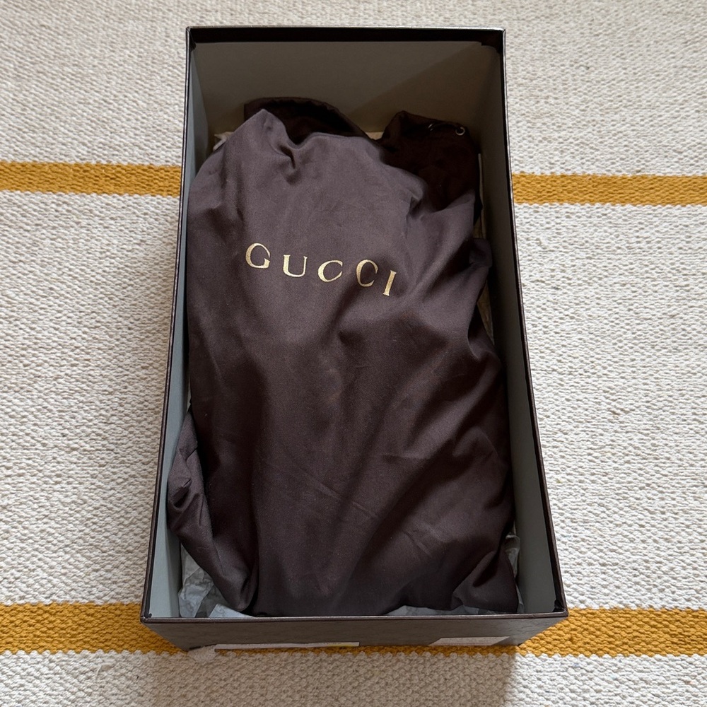 EUC Gucci Horsebit Leather Loafers Nero/Bianco/Verdant, 8.5 - Picture 6 of 9